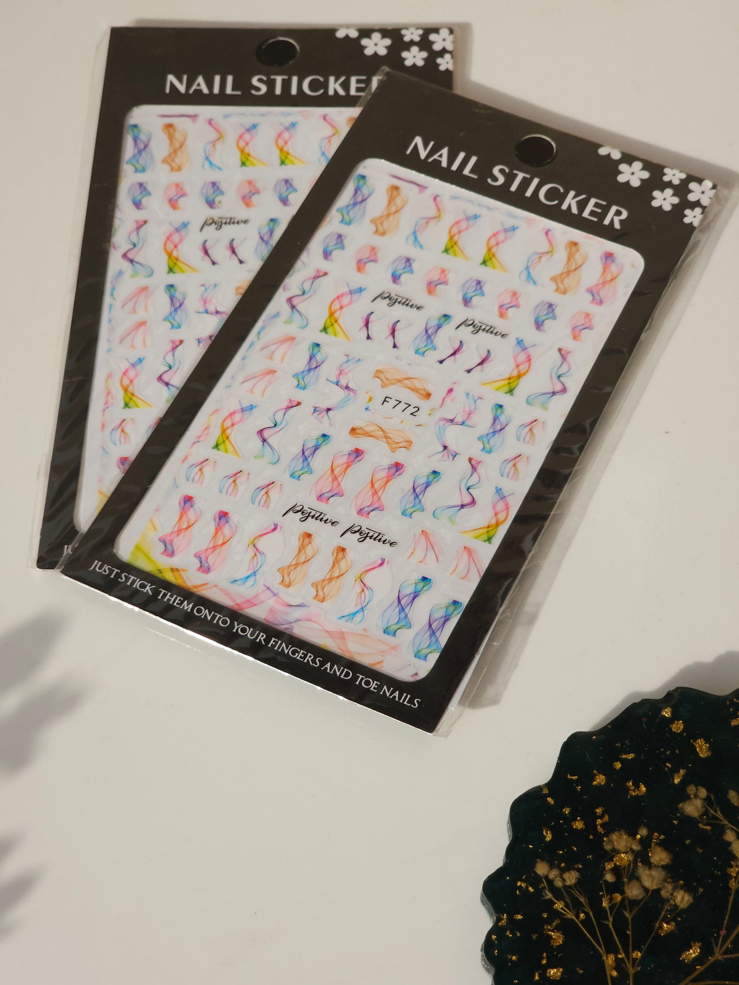 Multicolor Nail Art Stickers I Love My Polish