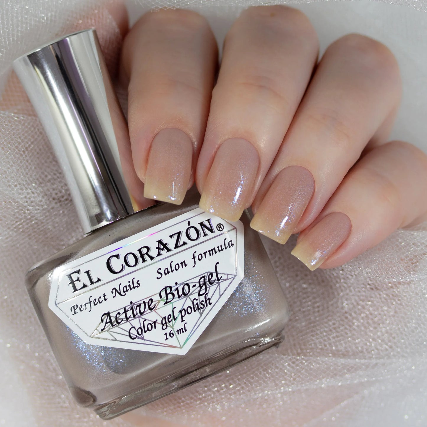 El Corazon 423/2043 Active Bio-gel Shimmer I Love My Polish