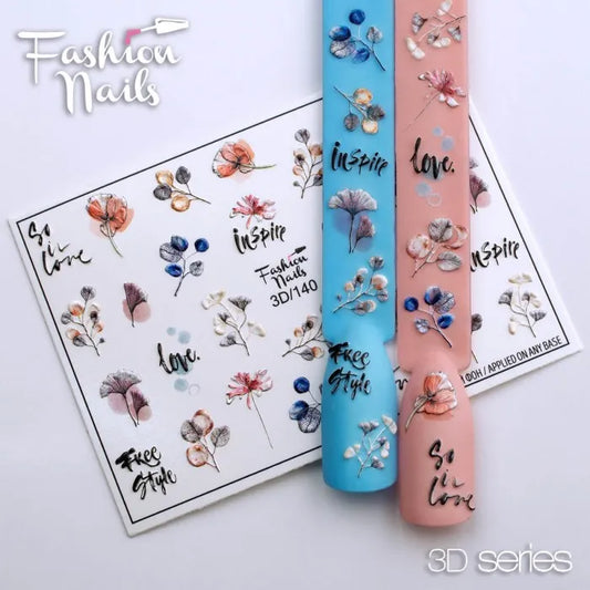El Corazon 140 Fashion Nails Slider Design 3D I Love My Polish