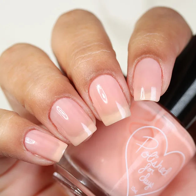 Polished For Days- Soft Focus Basecoat - Peach Fuzz I Love My Polish