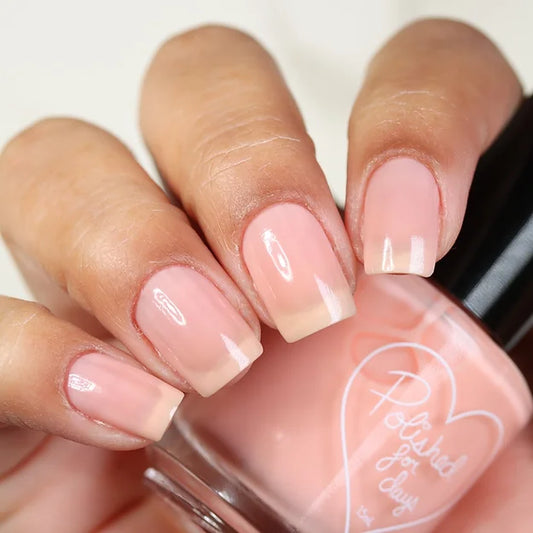Polished For Days- Soft Focus Basecoat - Peach Fuzz I Love My Polish