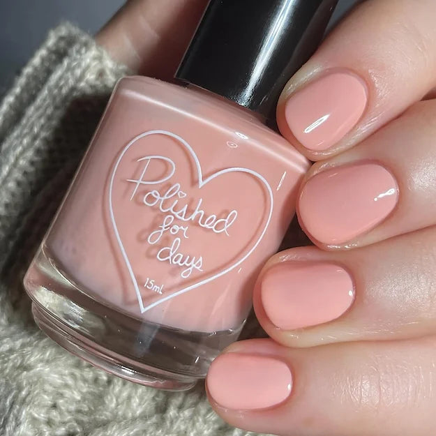 Polished For Days- Soft Focus Basecoat - Peach Fuzz I Love My Polish