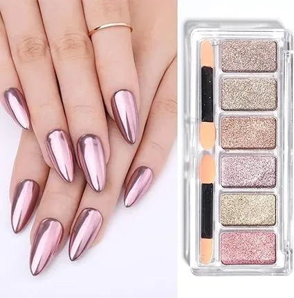 6 in 1 Mirror Powder Nail Glitter 1 I Love My Polish