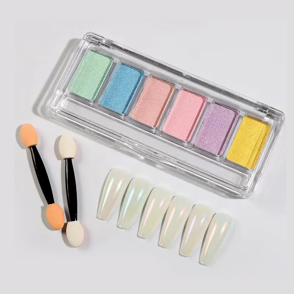 Copy of 6 in 1 Mirror Powder Nail Glitter 2 I Love My Polish