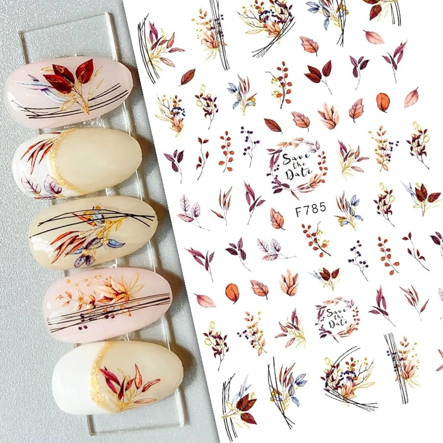 Autumn Leaves Nail Sticker Sheet I Love My Polish