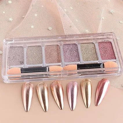 6 in 1 Mirror Powder Nail Glitter 1 I Love My Polish