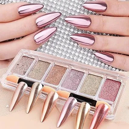 6 in 1 Mirror Powder Nail Glitter 1 I Love My Polish