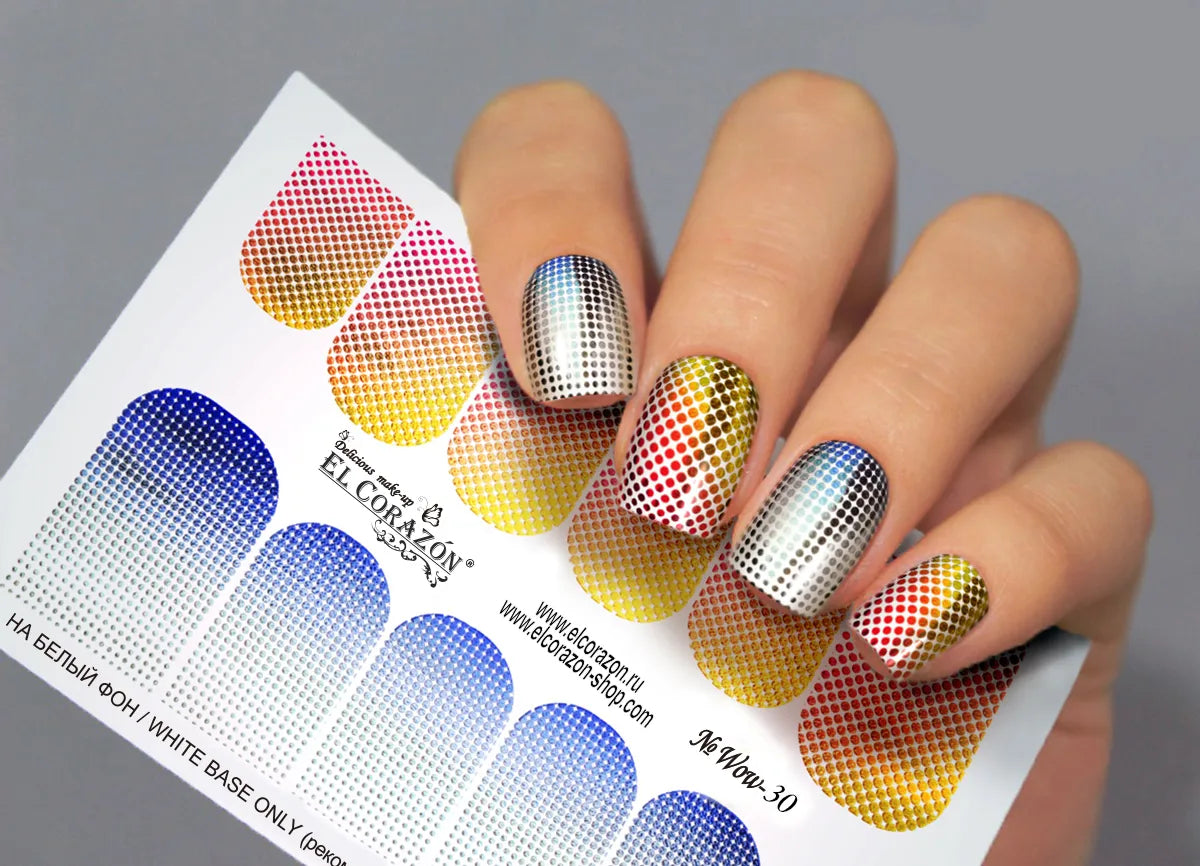Corazon Wow-30 Water Decals I Love My Polish