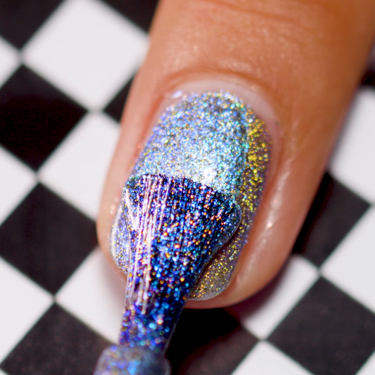 ILNP- Alice - Blue to Gold Magnetic Shimmer Nail Polish I Love My Polish