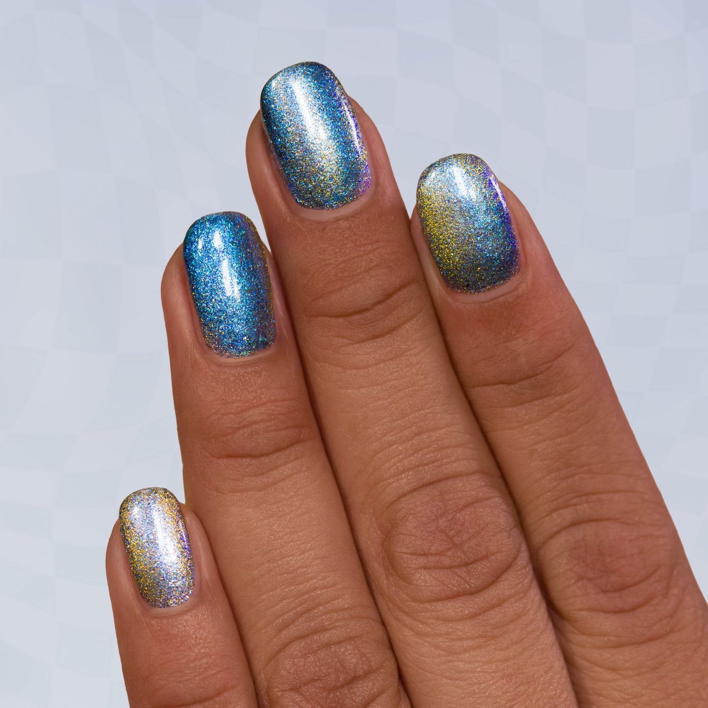 ILNP- Alice - Blue to Gold Magnetic Shimmer Nail Polish I Love My Polish