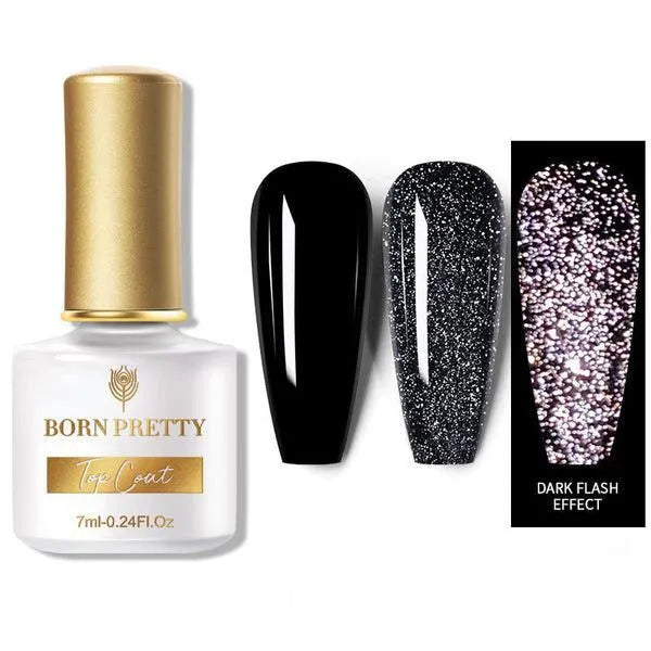 Born Pretty- Reflective Glitter Top Coat Gel (7ml) I Love My Polish