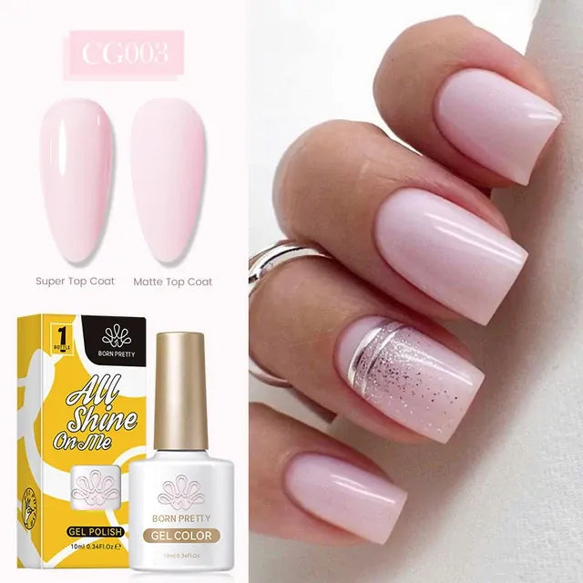 Born Pretty- Silky White Series Gel Nail Polish CG003 (10ml) I Love My Polish