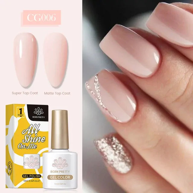 Born Pretty- Silky White Series Gel Nail Polish CG006 (10ml) I Love My Polish