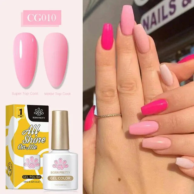 Born Pretty- Silky White Series Gel Nail Polish CG010 (10ml) I Love My Polish