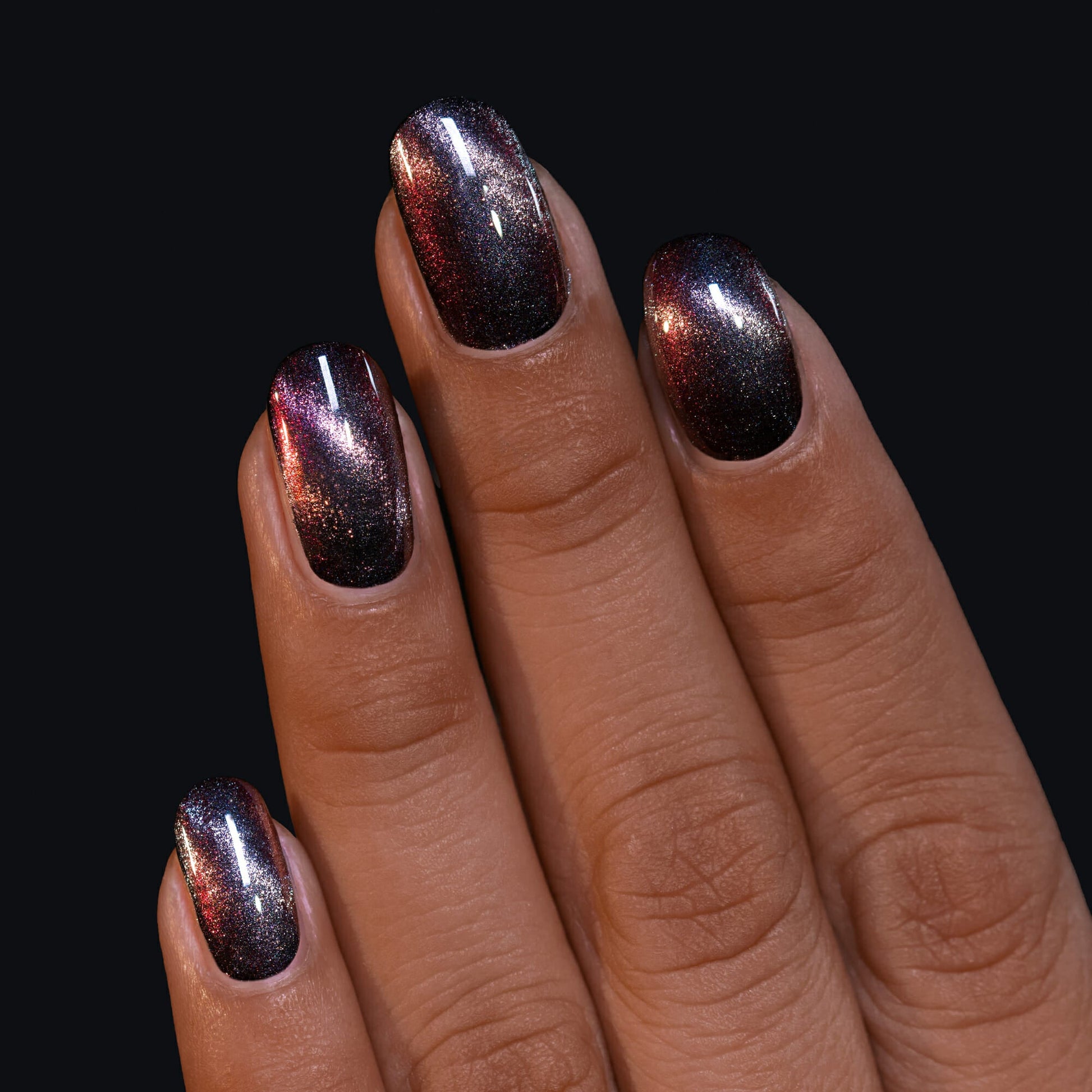 ILNP- Dark Matter Black to Red Magnetic Nail Polish I Love My Polish