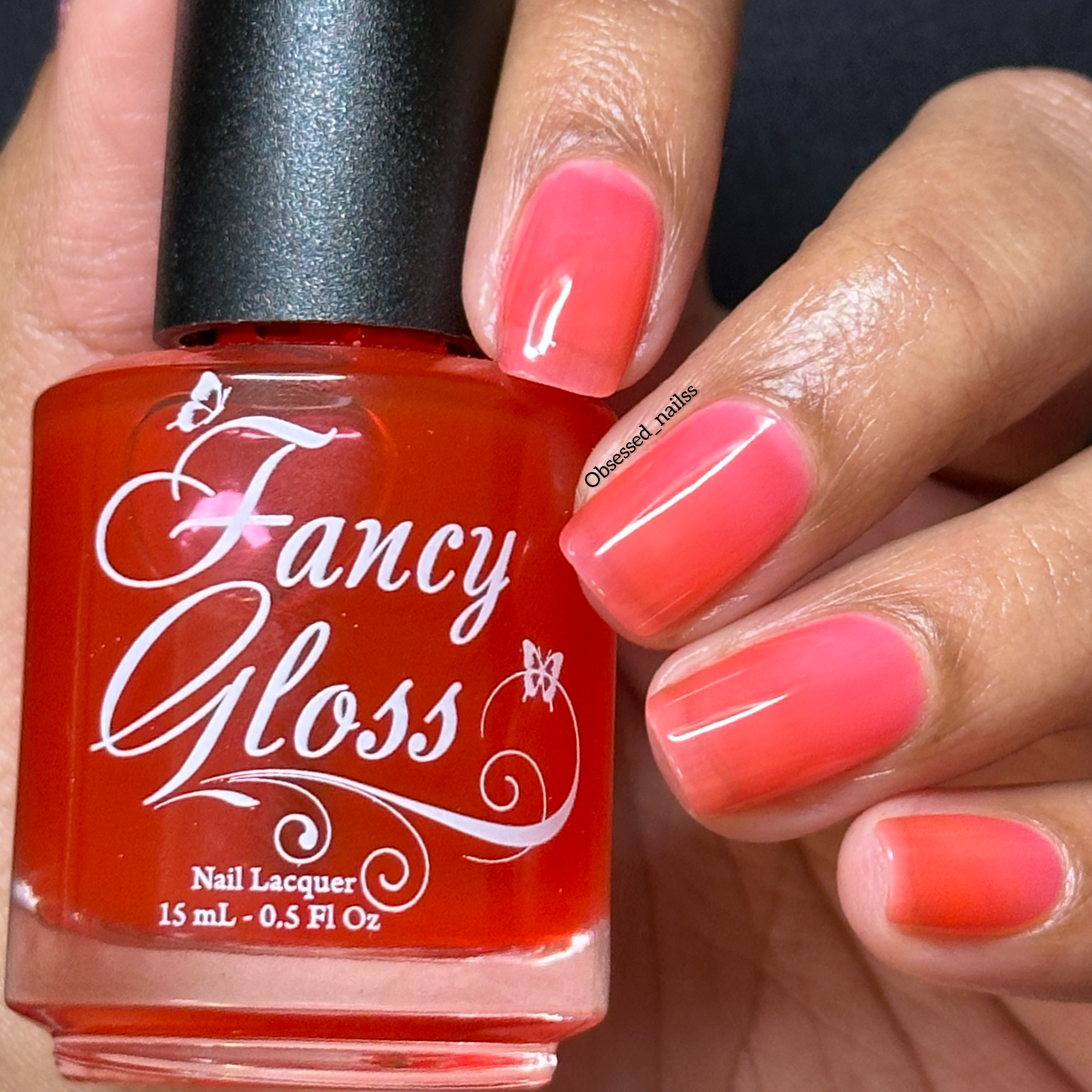 Fancy Gloss- Strawberry Jelly Pink Top Coat Nail Polish I Love My Polish