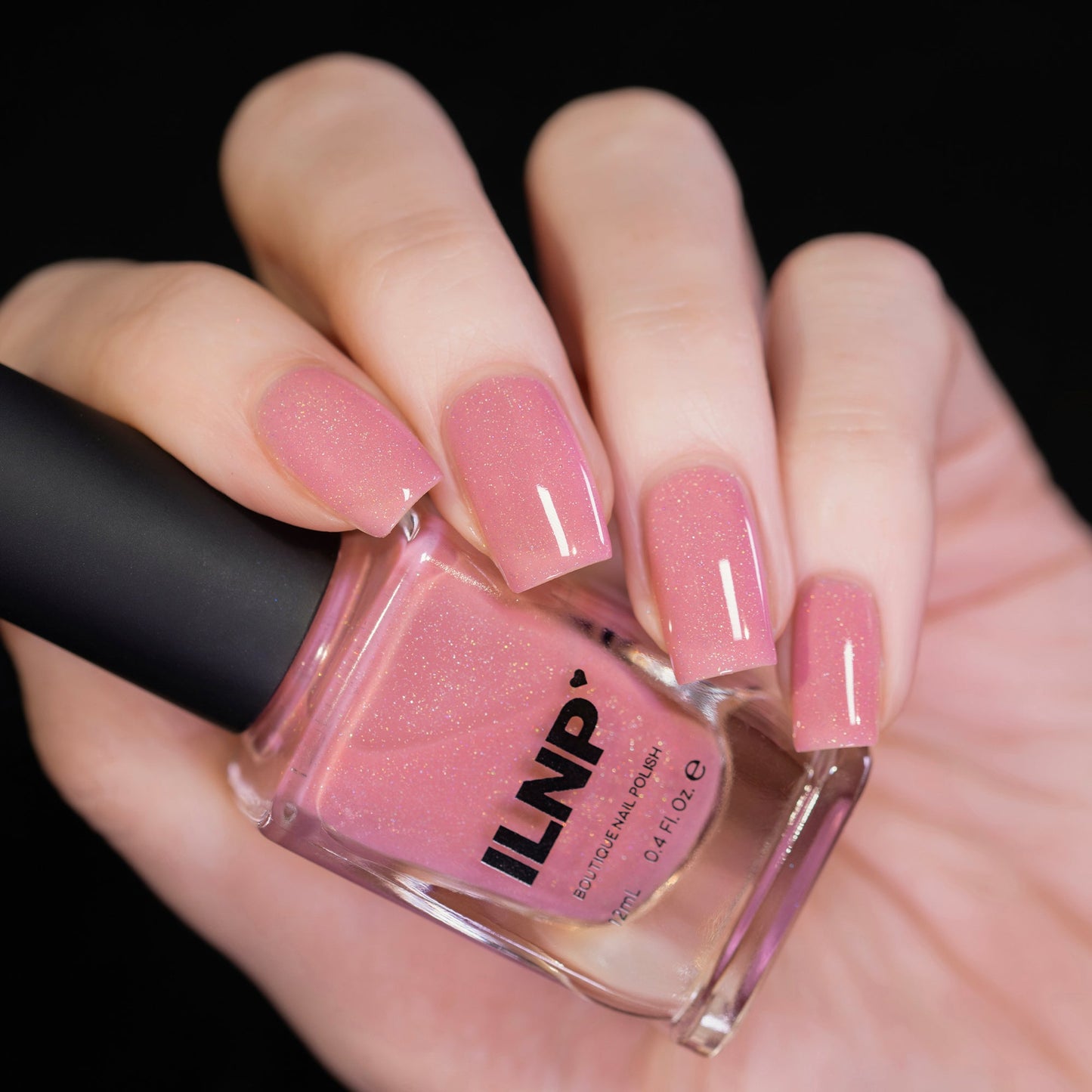ILNP- Dear Diary Soft Pink Sherbet Holographic Crelly Nail Polish I Love My Polish
