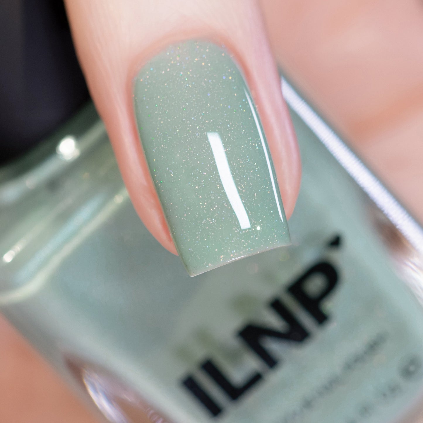 ILNP- Dollhouse Retro Mint Green Holographic Crelly Nail Polish I Love My Polish