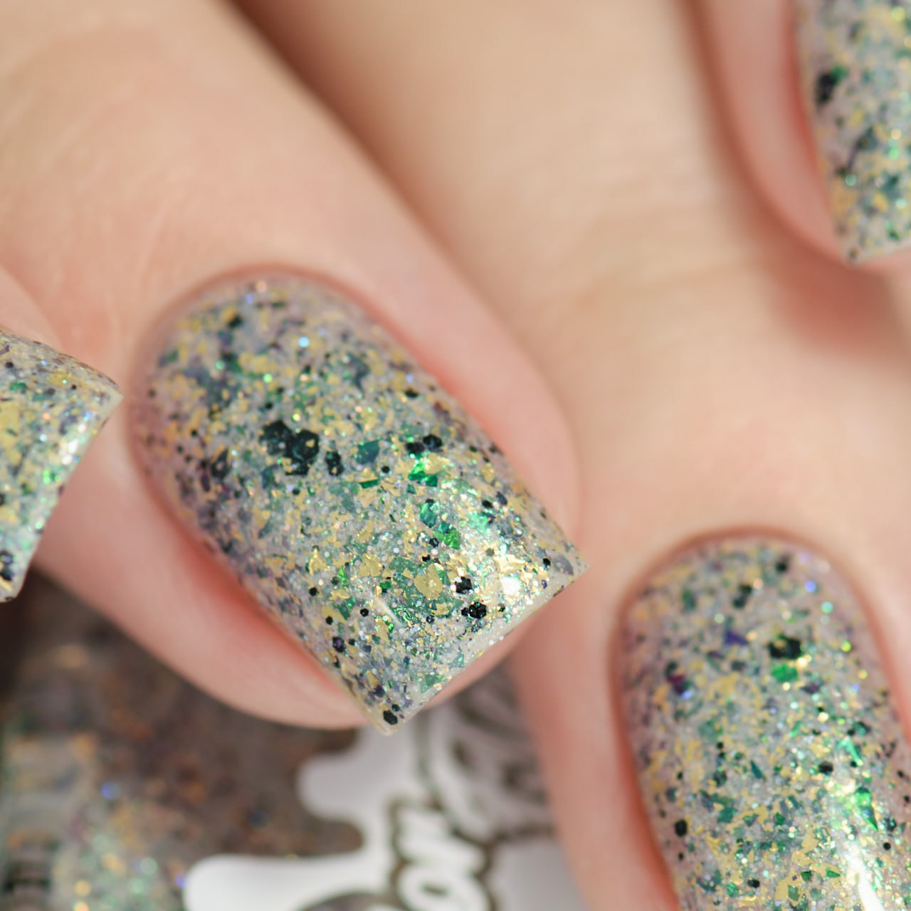 Color Flecks Grfrrght I Love My Polish