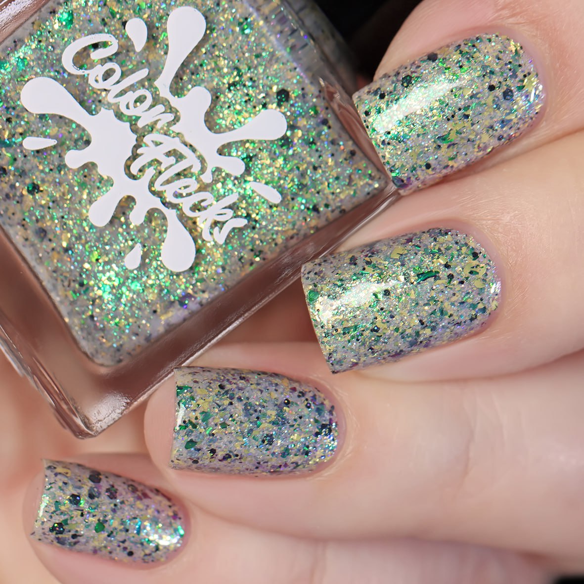 Color Flecks Grfrrght I Love My Polish