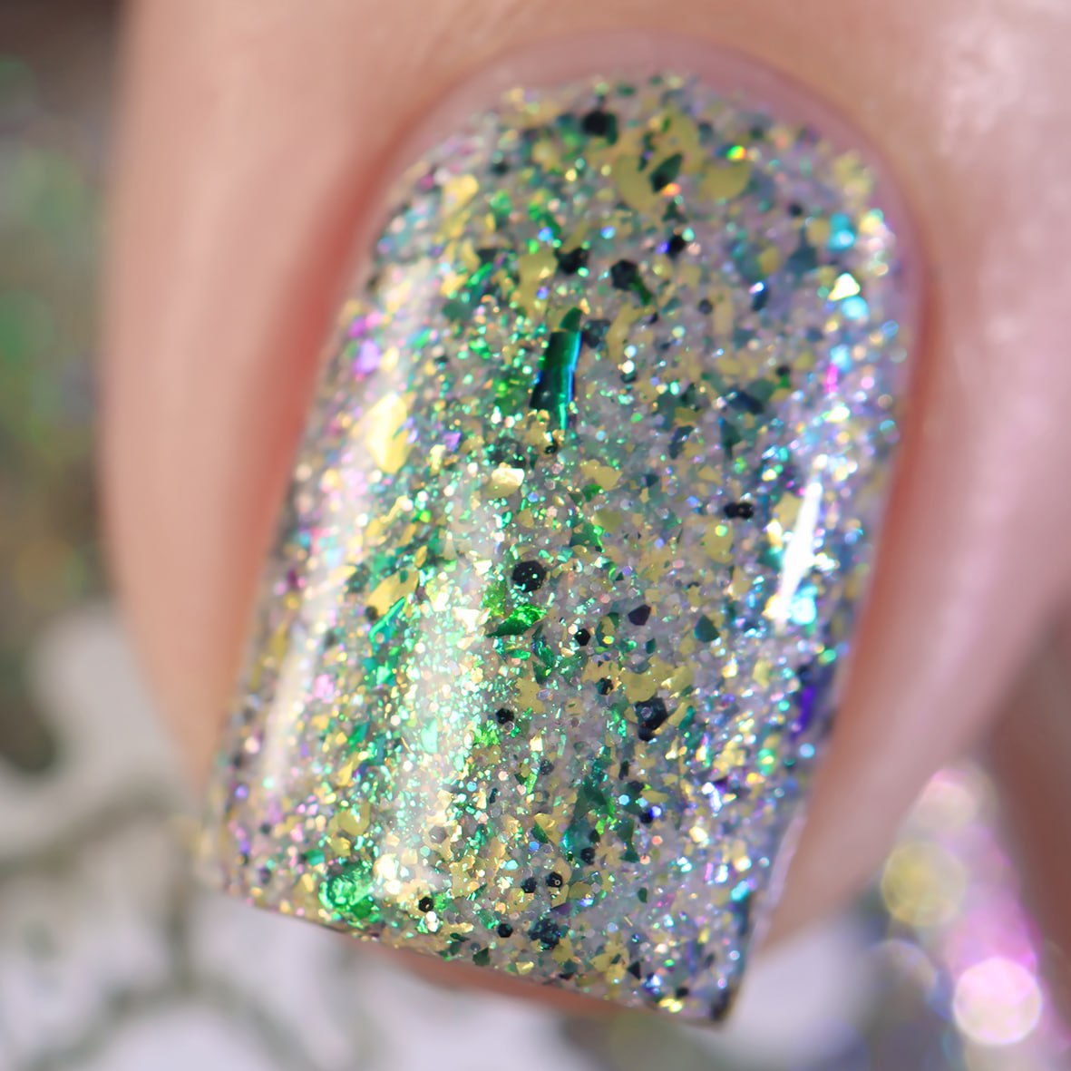 Color Flecks Grfrrght I Love My Polish