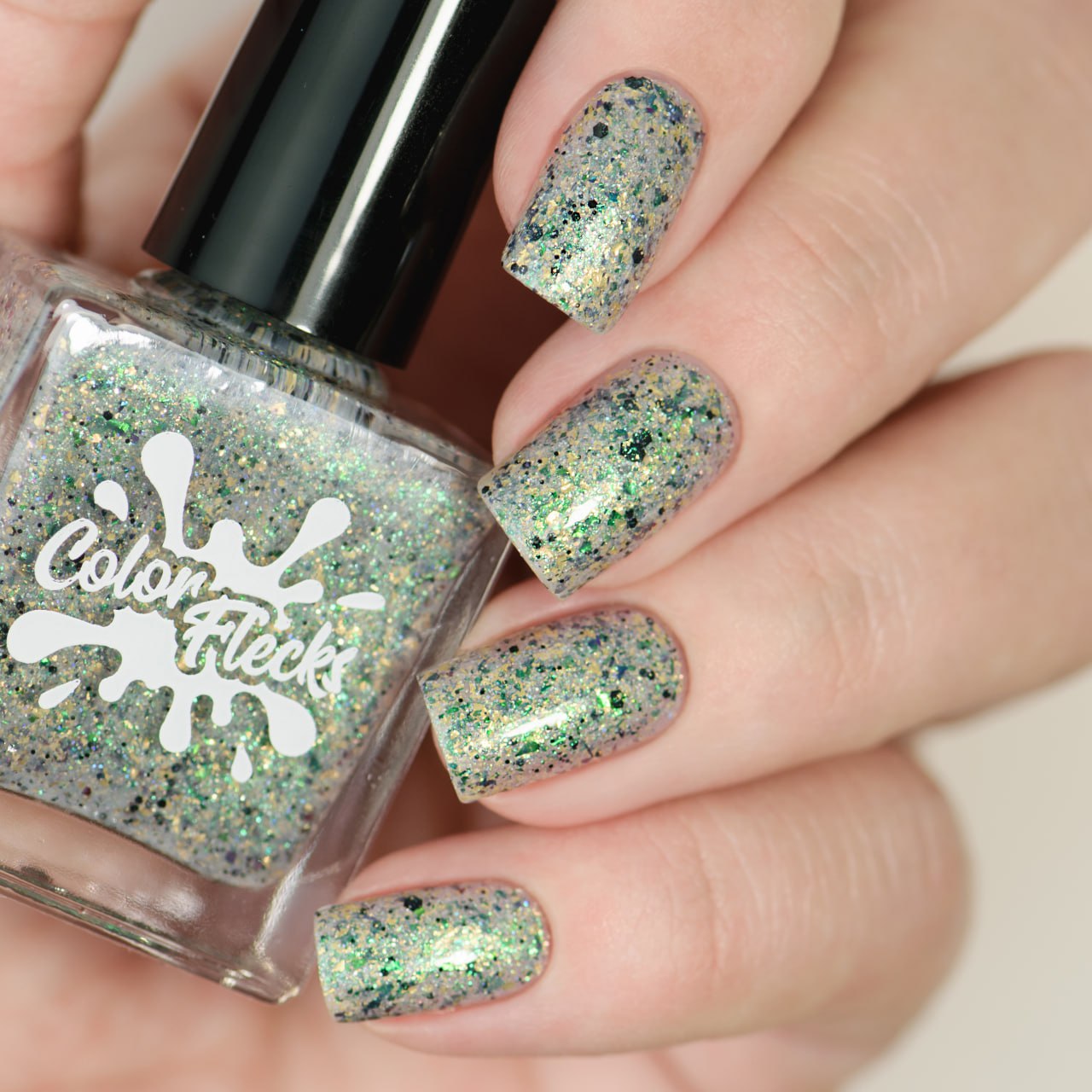 Color Flecks Grfrrght I Love My Polish