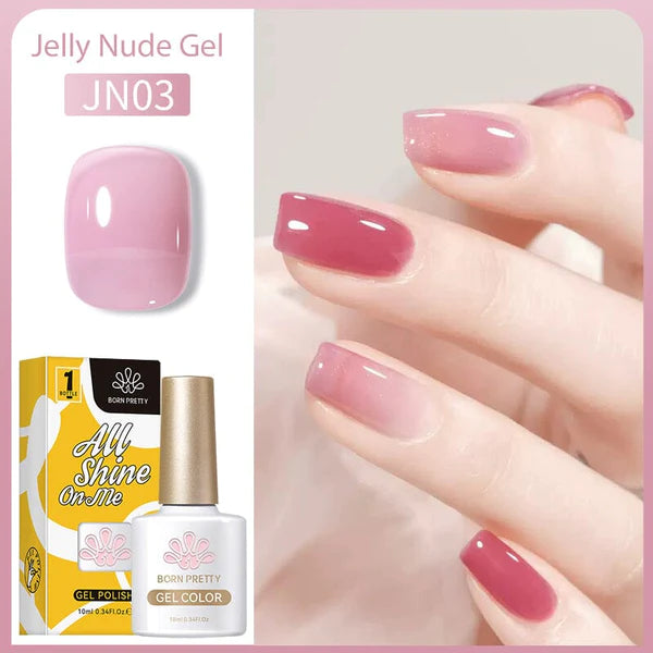 Born Pretty- Transparent Jelly Gel Polish JN03 (10ml) I Love My Polish