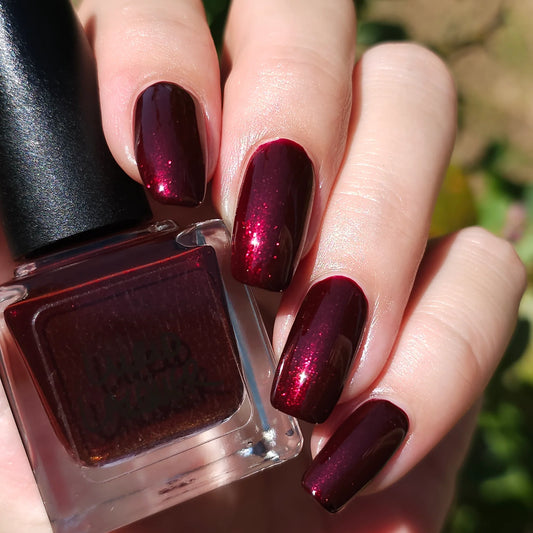 Lurid Lacquer- Blood Bag Maroon Red Nail Polish at I Love My Polish