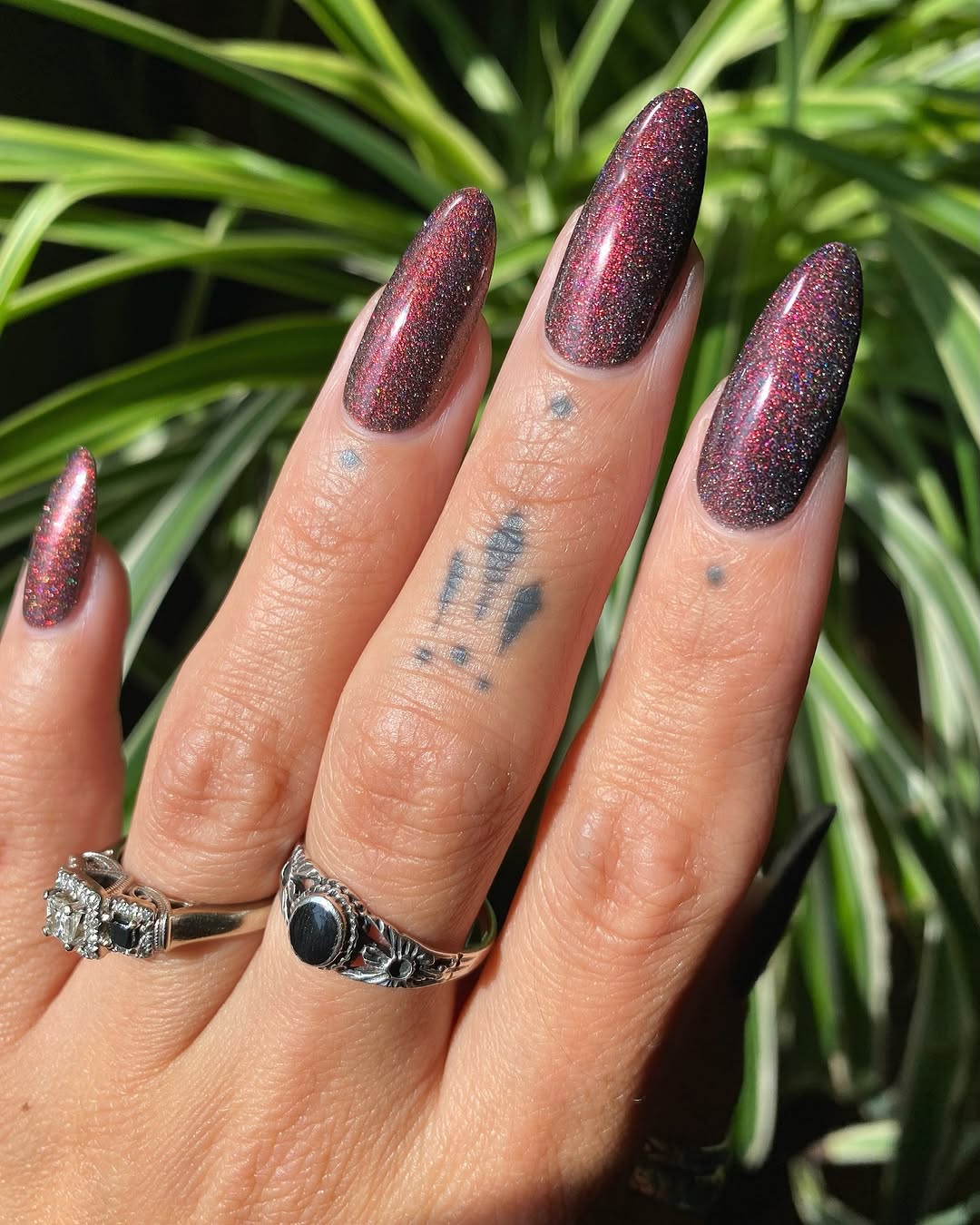 Lurid Lacquer- Looming Shadows Brown Holographic Shimmer Jelly Base Nail Polish