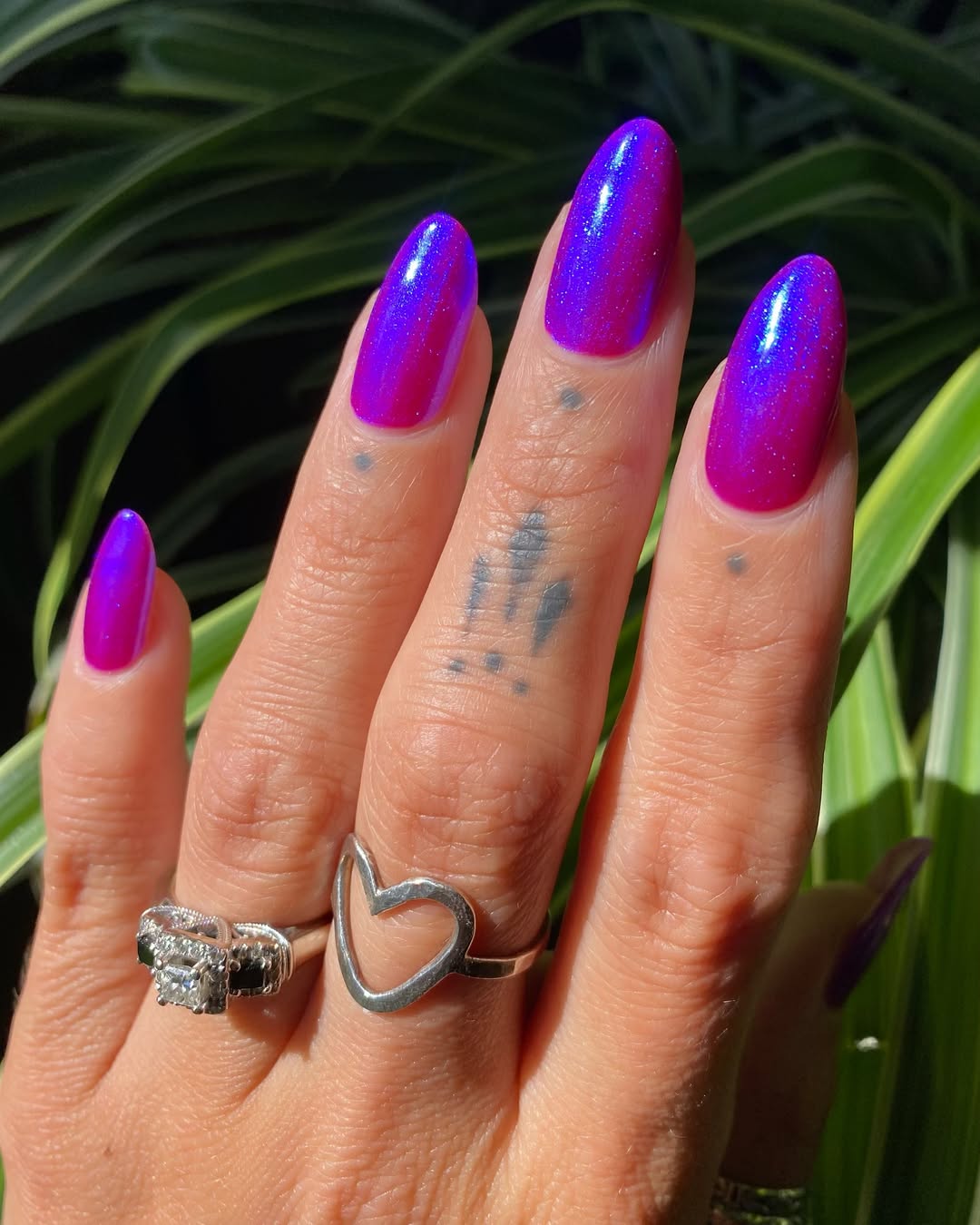 Lurid Lacquer- Riding Sleeping Bags Down The Stair Blue Reddish Purple Holographic Nail Polish
