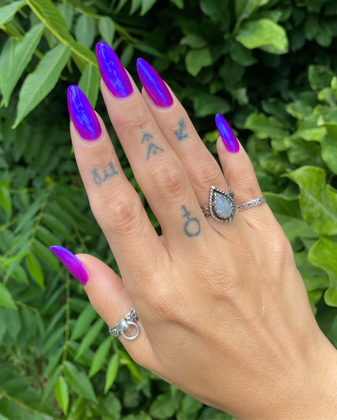 Lurid Lacquer- Riding Sleeping Bags Down The Stair Blue Reddish Purple Holographic Nail Polish