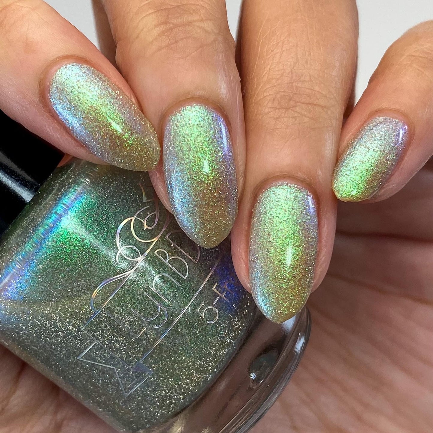 Lynb Design- Gumdrop Mountains Green Purple Iridescent Nail Polish I Love My Polish
