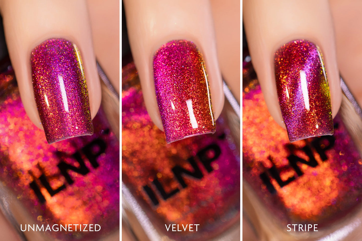 ILNP Misfit - Pink to Orange Magnetic Shimmer I Love My Polish