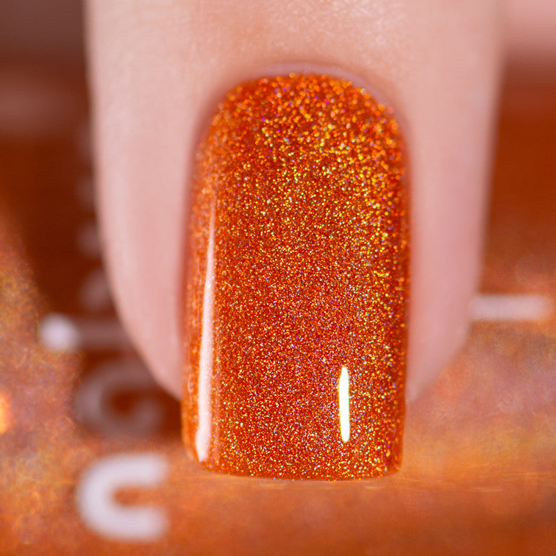 Nabyo Nail Polish- Charmander  Orange Holographic Nail Polish I Love My Polish