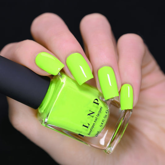 ILNP Playlist - Glowing Neon Lime Studio Color Nail Polish I Love My Polish