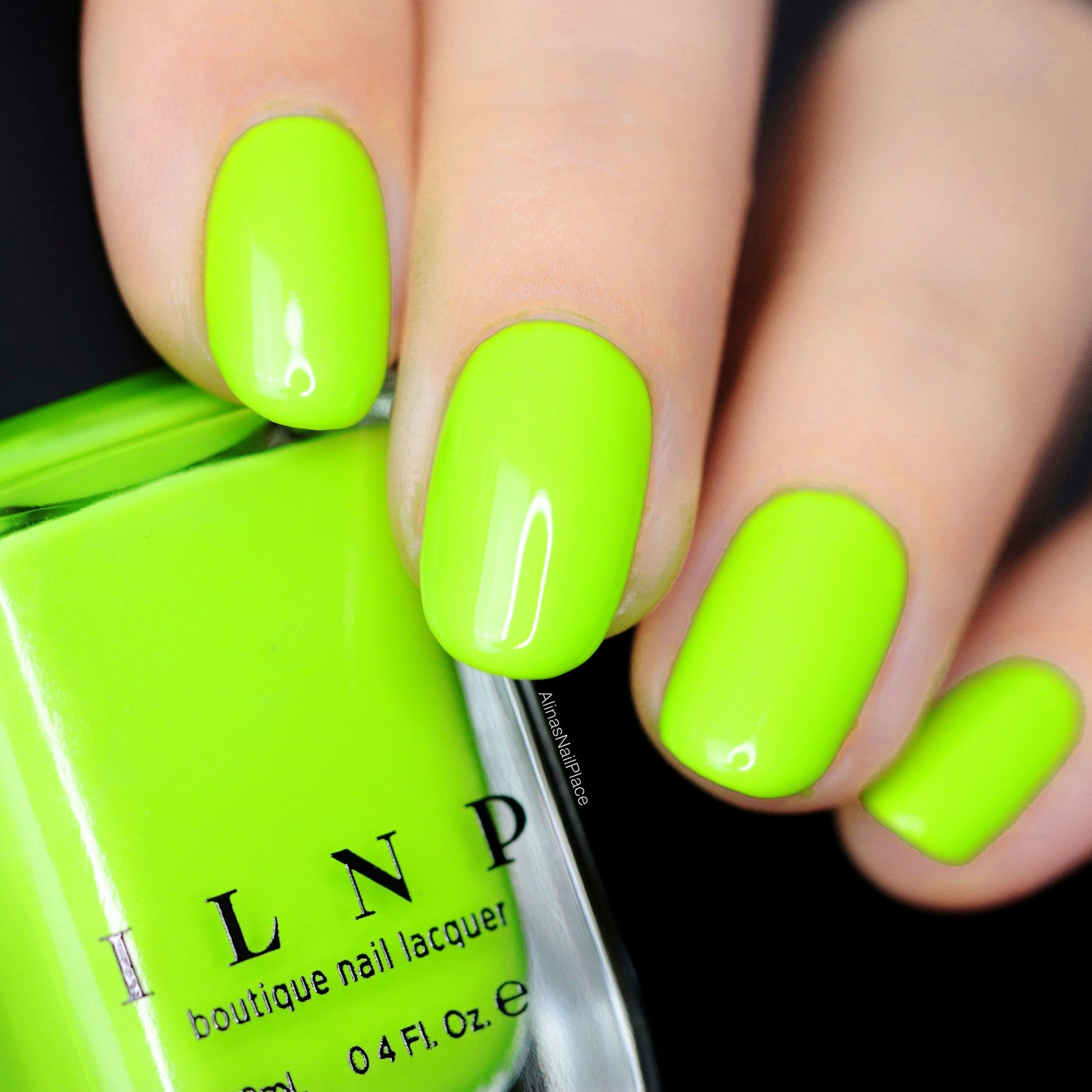 ILNP Playlist - Glowing Neon Lime Studio Color Nail Polish I Love My Polish