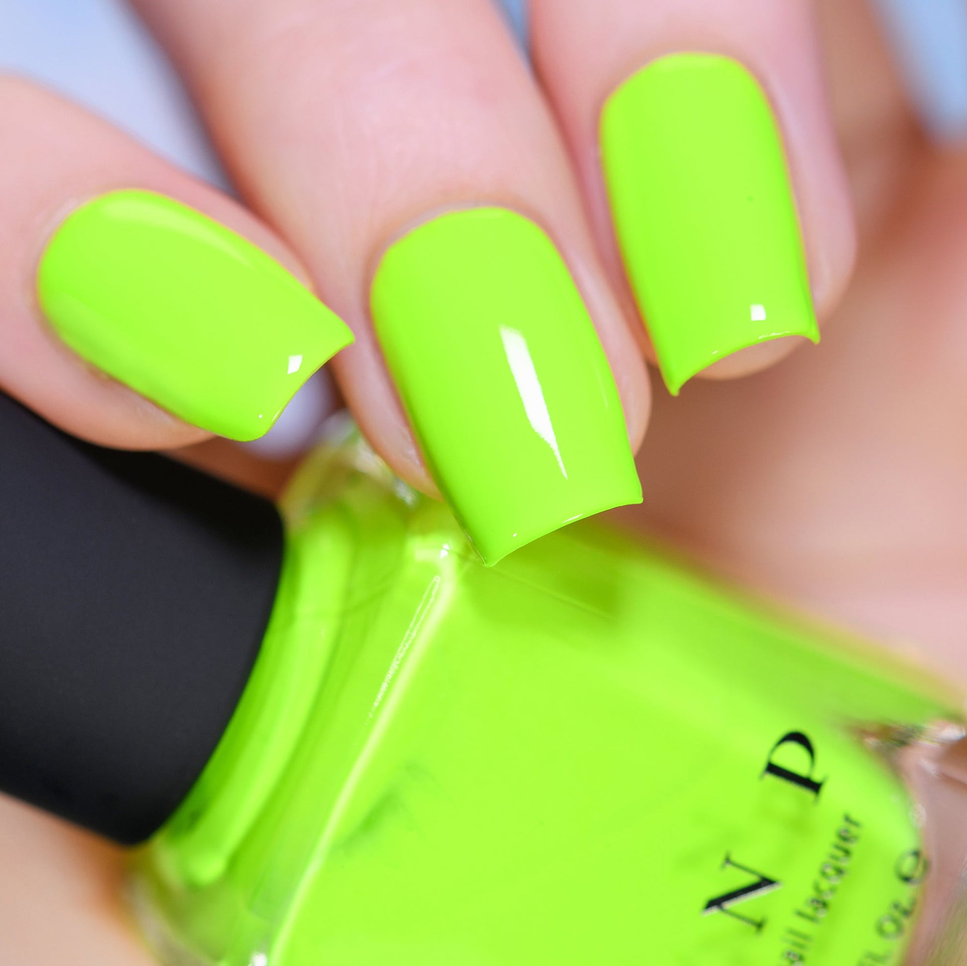 ILNP Playlist - Glowing Neon Lime Studio Color Nail Polish I Love My Polish