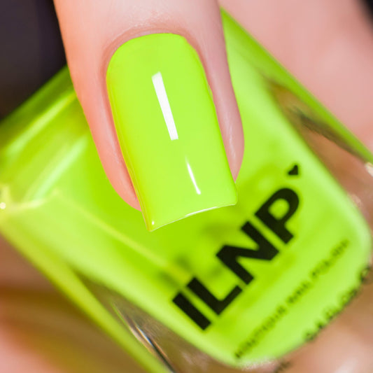 ILNP Playlist - Glowing Neon Lime Studio Color Nail Polish I Love My Polish