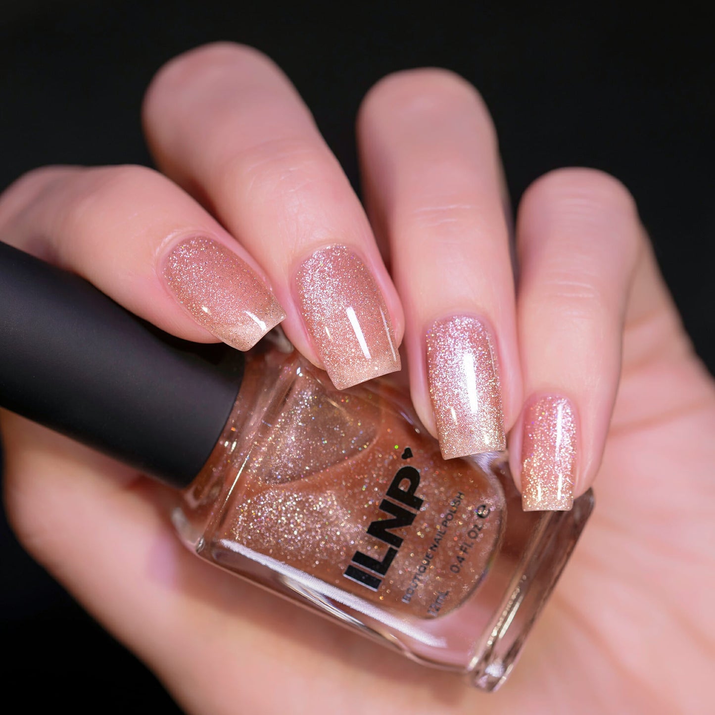 ILNP- Sandbar Sandy Beige Magnetic Holographic Nail Polish I Love My Polish