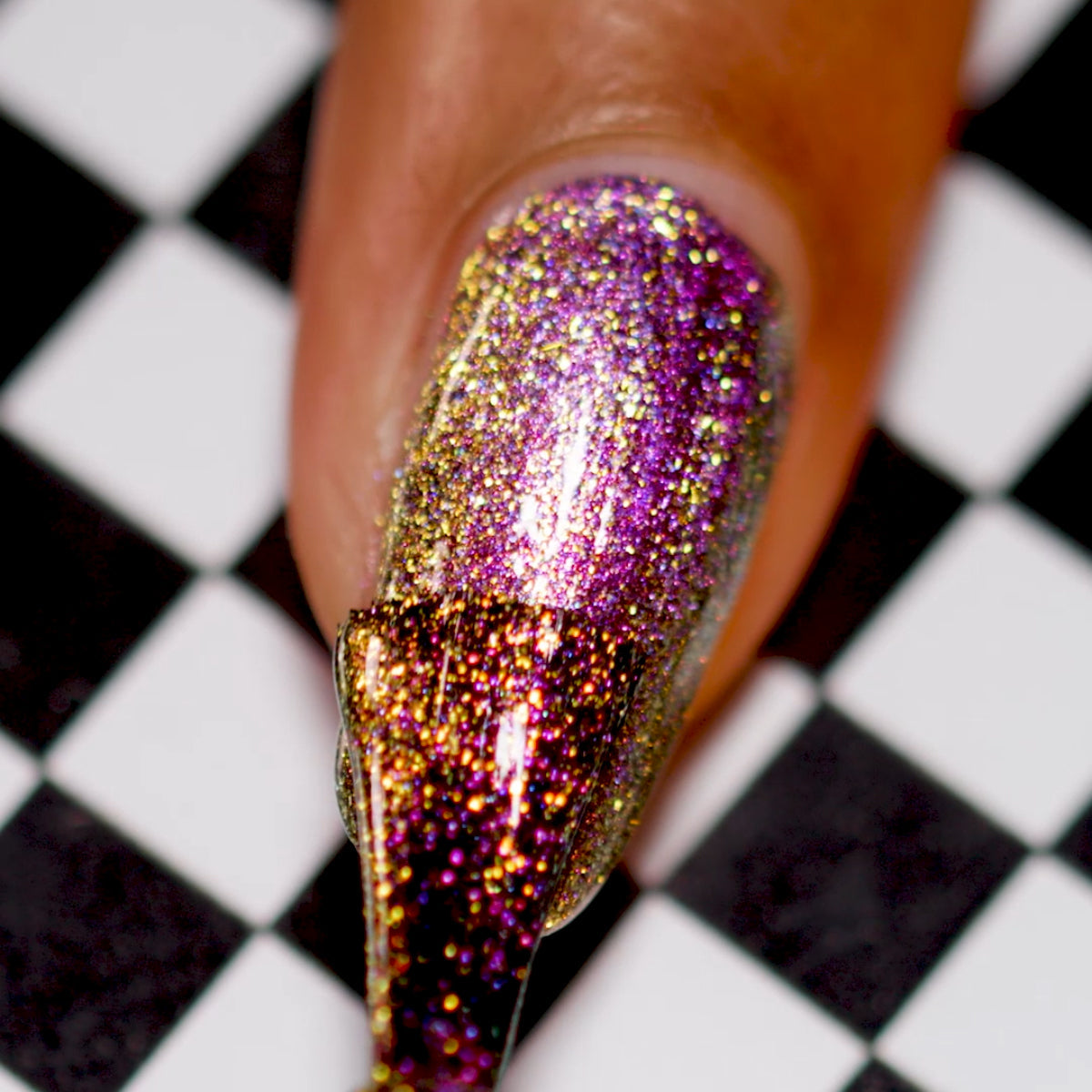 ILNP- Unraveled - Gold to Magenta Magnetic Shimmer Nail Polish I Love My Polish