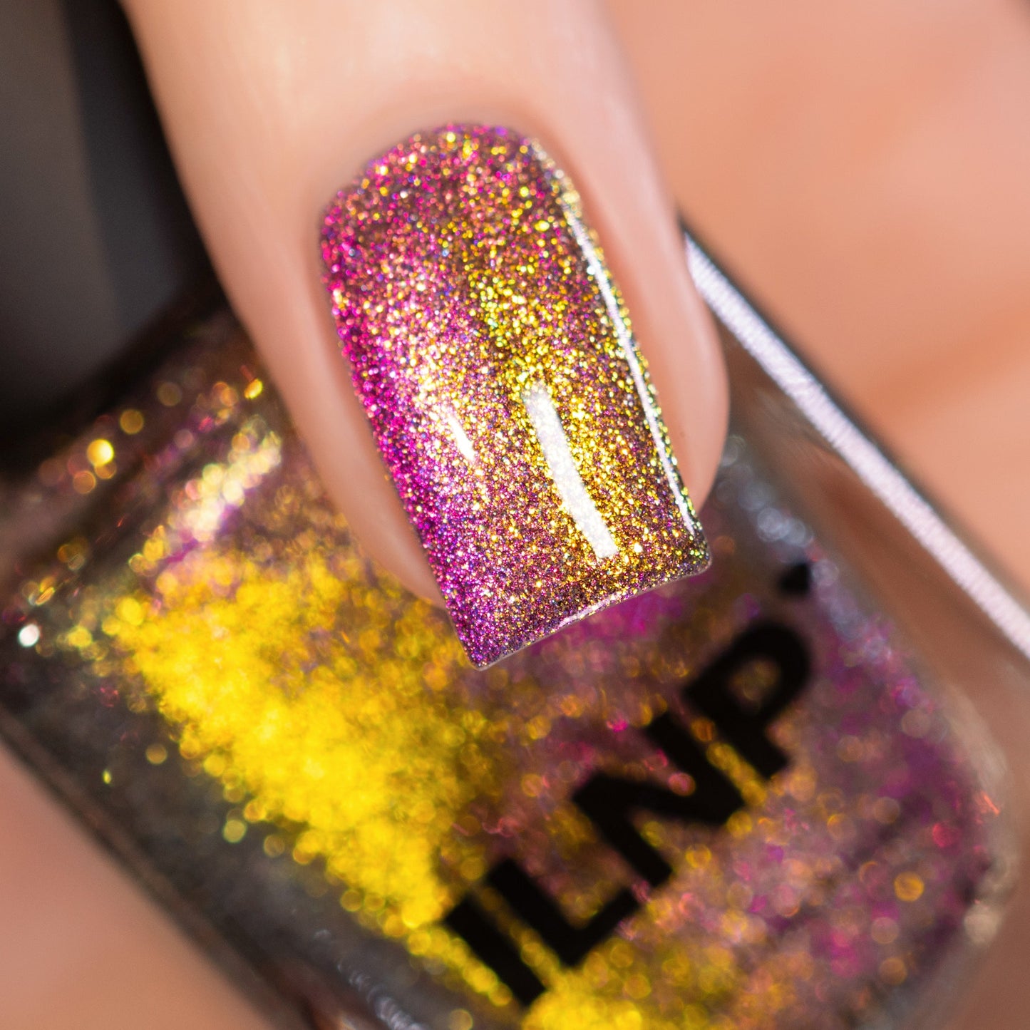 ILNP- Unraveled - Gold to Magenta Magnetic Shimmer Nail Polish I Love My Polish