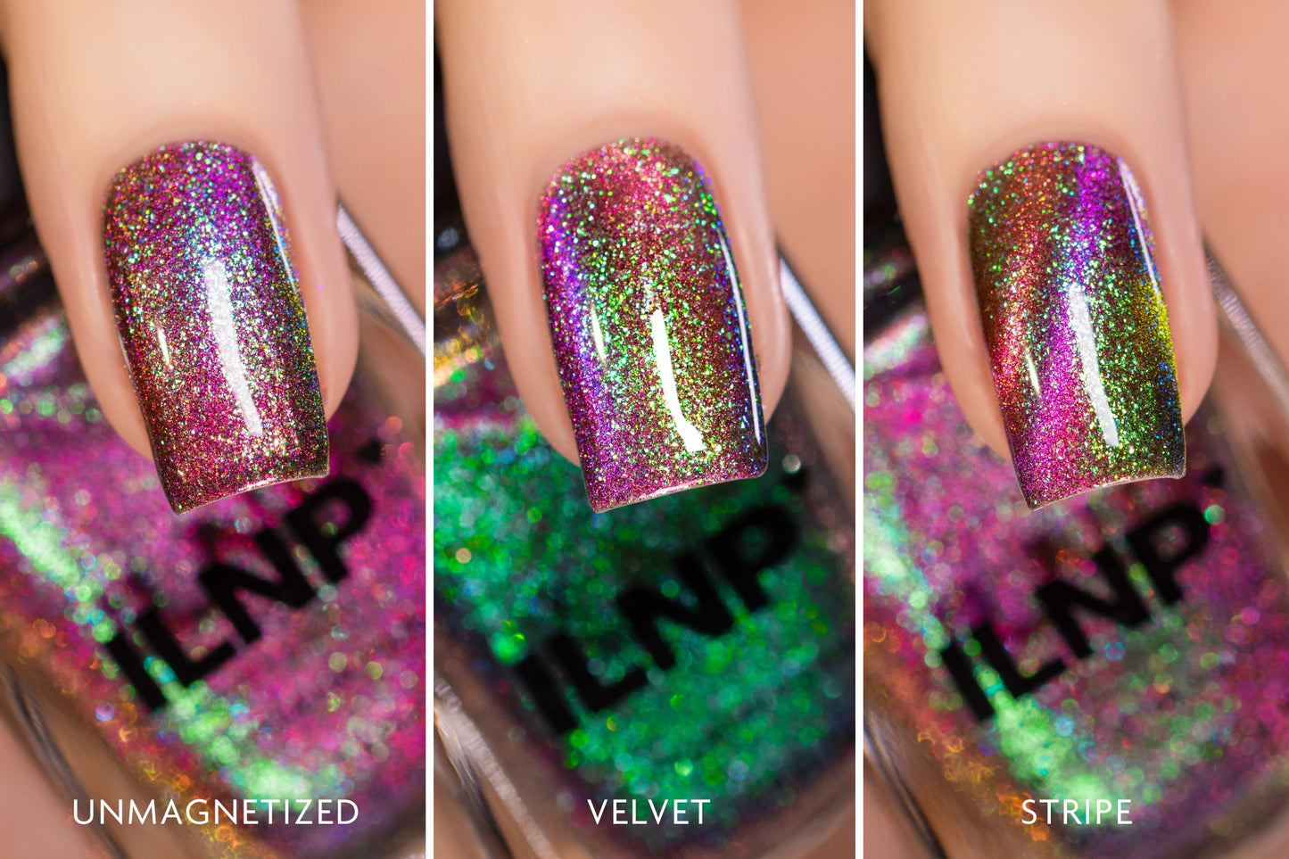 ILNP Warped - Green to Purple Magnetic Shimmer I Love My Polish
