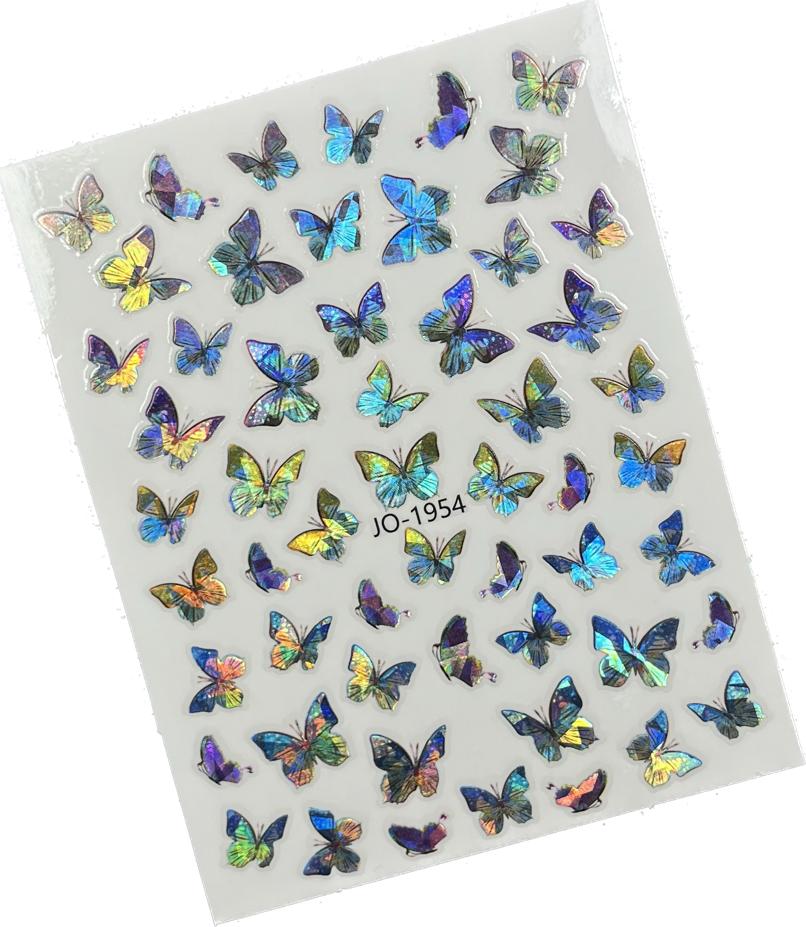Butterfly Chameleon Nail Art Sticker