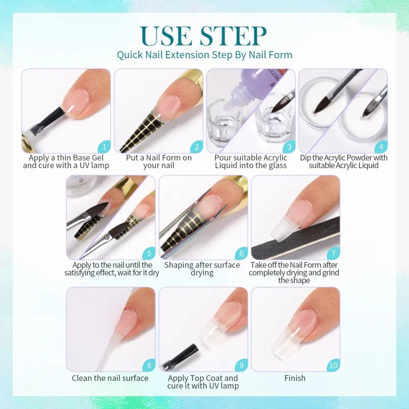 Born Pretty Acrylic Kit I Love My Polish