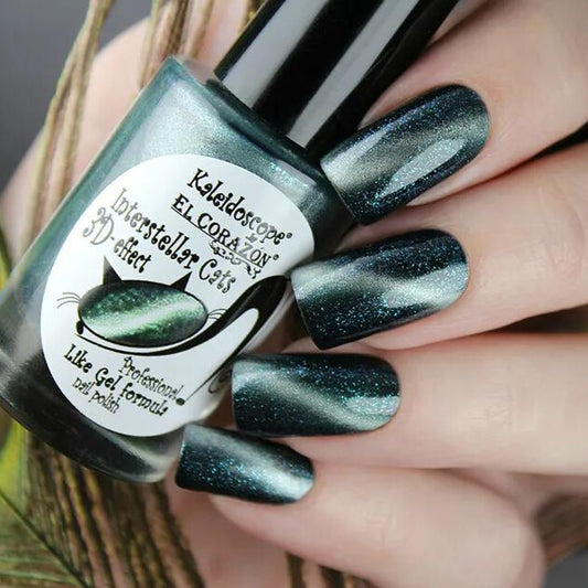El Corazon Mur-52 Kaleidoscope Magnetic nail polish "Cat's eye" I Love My Polish