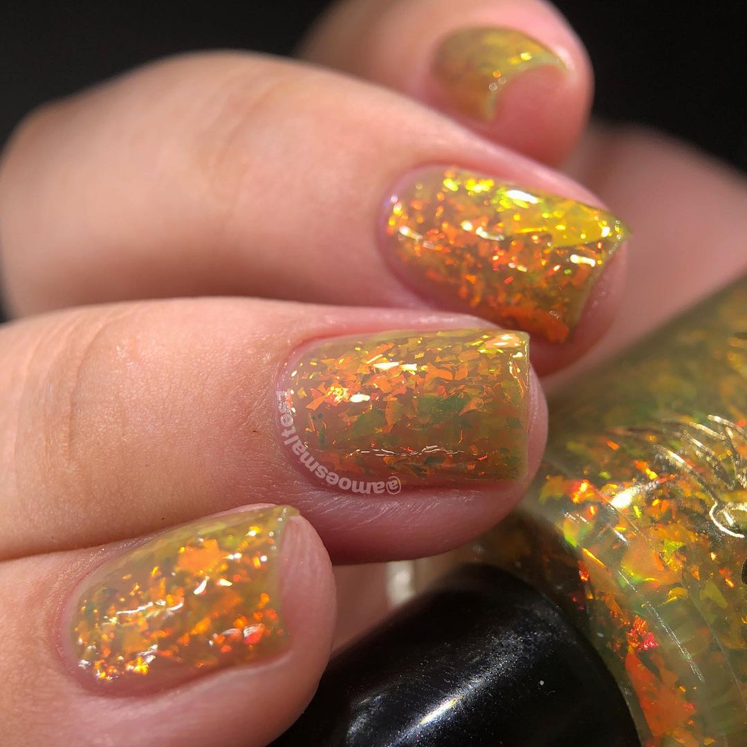 Phoenix Polish - I'm not a Princess ( iridescent +Flakies) I Love My Polish