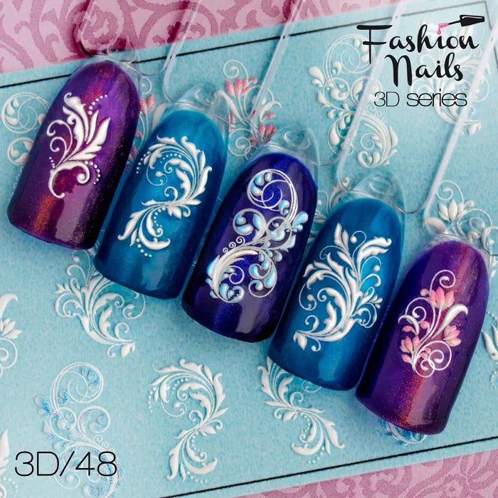 El Corazon 48 Fashion Nails Slider Design 3D I Love My Polish