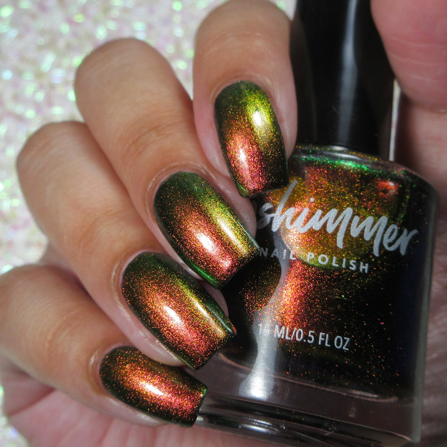 KBShimmer- For The Pun Of It Green Red Pink Golden Yellow Nail Polish