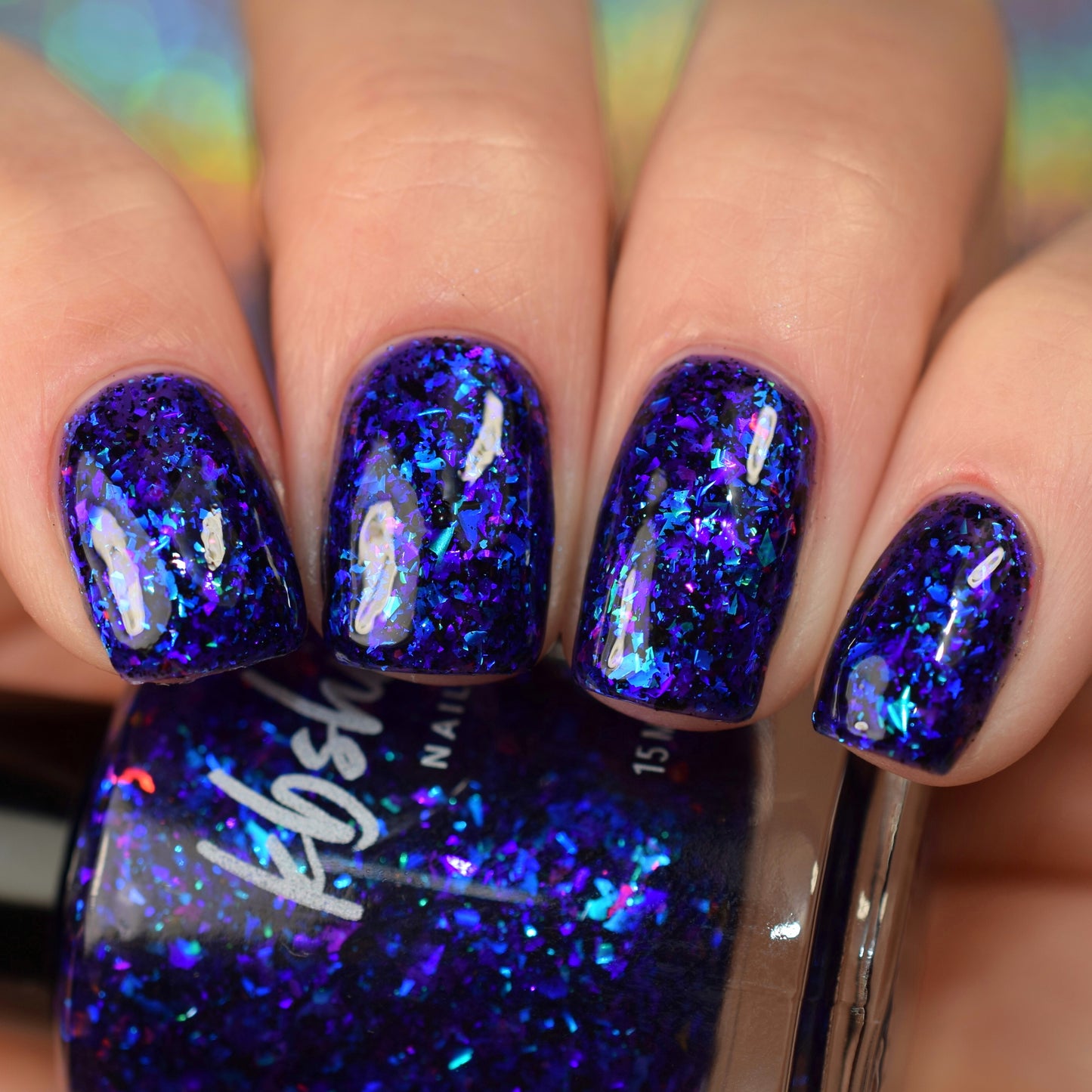 KBShimmer- Get Your Knit Together Blue Purple Pink Nail Polish