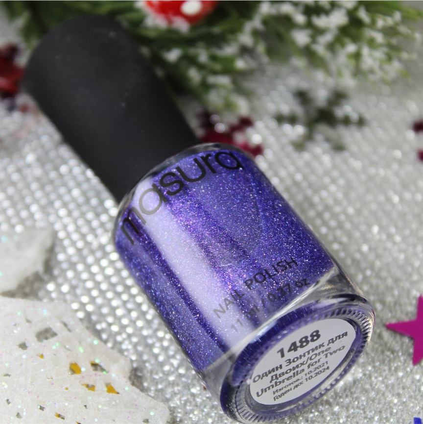 Masura One Umbrella For Two 11ml (Reflective Glitter Nail Polish) I Love My Polish